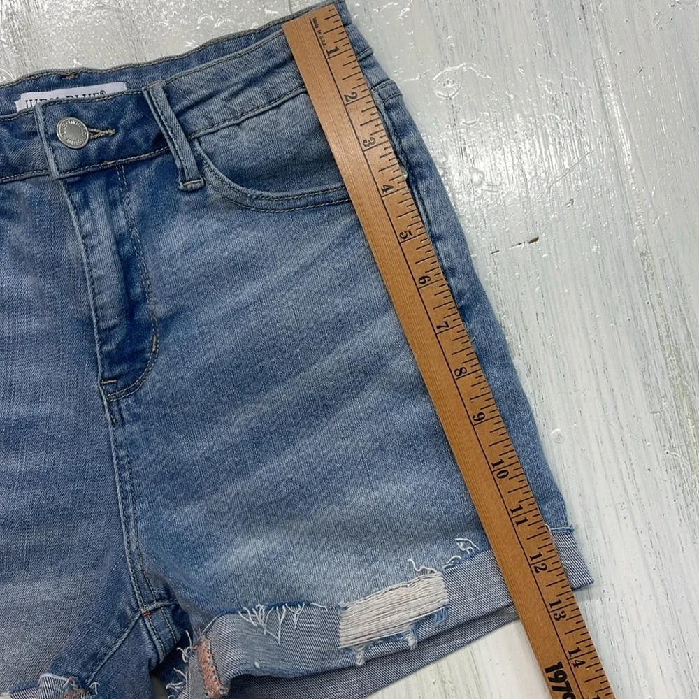 Judy Blue High Waist Rolled Denim Shorts Sz S